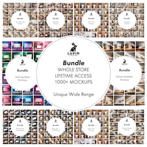 Full Access to WHOLE SHOP Mockups - Wide Range Bundle Digital Mockups – LIFETIME access to 1k+ Mockups, Future Additions, Photoshop Tutorial