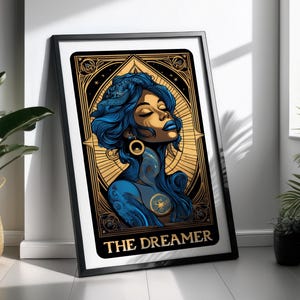 The Dreamer Tarot Card PNG, lezing Dark Academia Design, boekenliefhebber Booktrovert Skull Tarot T-shirt T-shirt PNG-bestand, digitale download, DIY Tarot