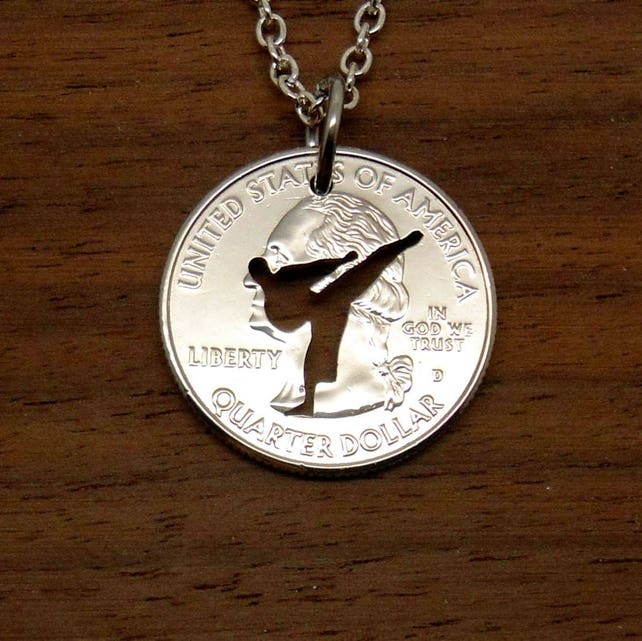 Karate Necklace Martial Arts Pendant Taekwondo Necklace Etsy