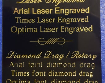 Black Brass Plate with Gold Border  2-1/2" x 1"