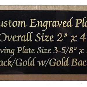 Custom Engraved Double Memorial Plate.  Name Plates, Veteran&#39;s Flags, Urns, Memorial Plaques, Flag Case