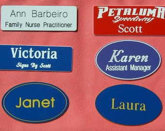 Custom Engraved Name Badges