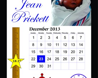 Baby / Birth Announcement Plaque  9" x 12"