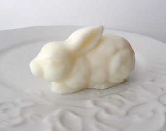 Rabbit Soap - Cotton Blossom  Scented  - Goat Milk Soap - Gift for Her - Easter - Novelty gift - Teen - baby shower - wedding - Shaped soap