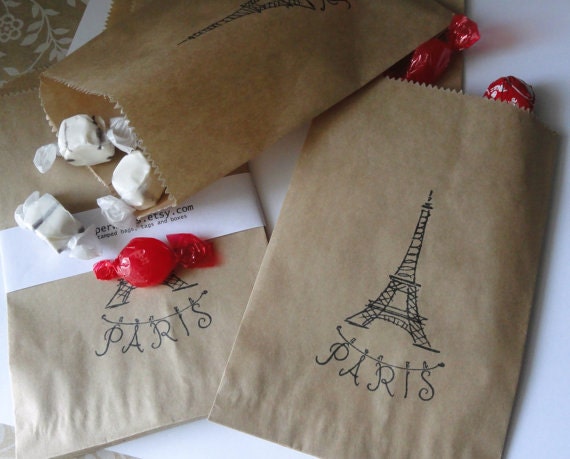 Eiffel Tower Candy or Gift Bag Wedding Candy Buffet | Etsy
