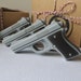 Gun Soap - gift for men - Target Practice - Mini Pistol Box Set of 4 - Goat Milk and Glycerin Soap  - Scented Black for Men - Shaped Soap 