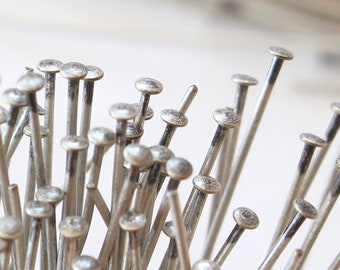 1700Pcs 21Ga T-Pins Silver Plated Steel 1.3-Inch Head Pins