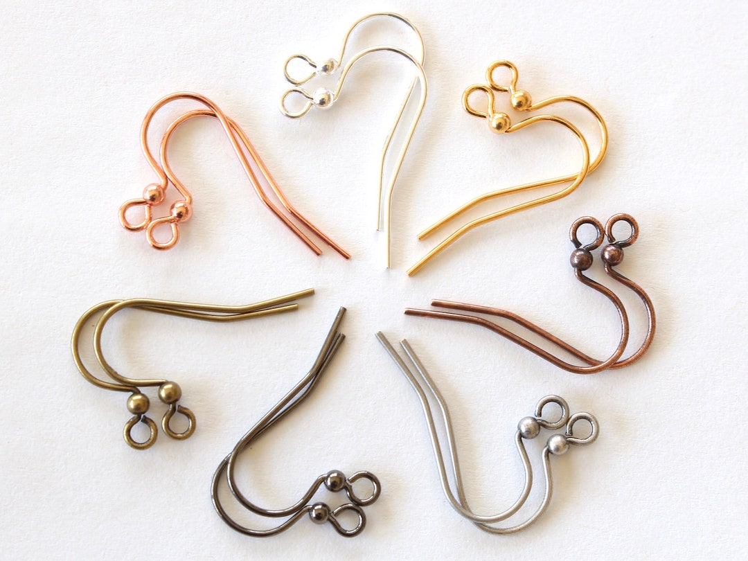 Stainless steel French Hook earring hooks ear wire 100 pc (50 pairs) H