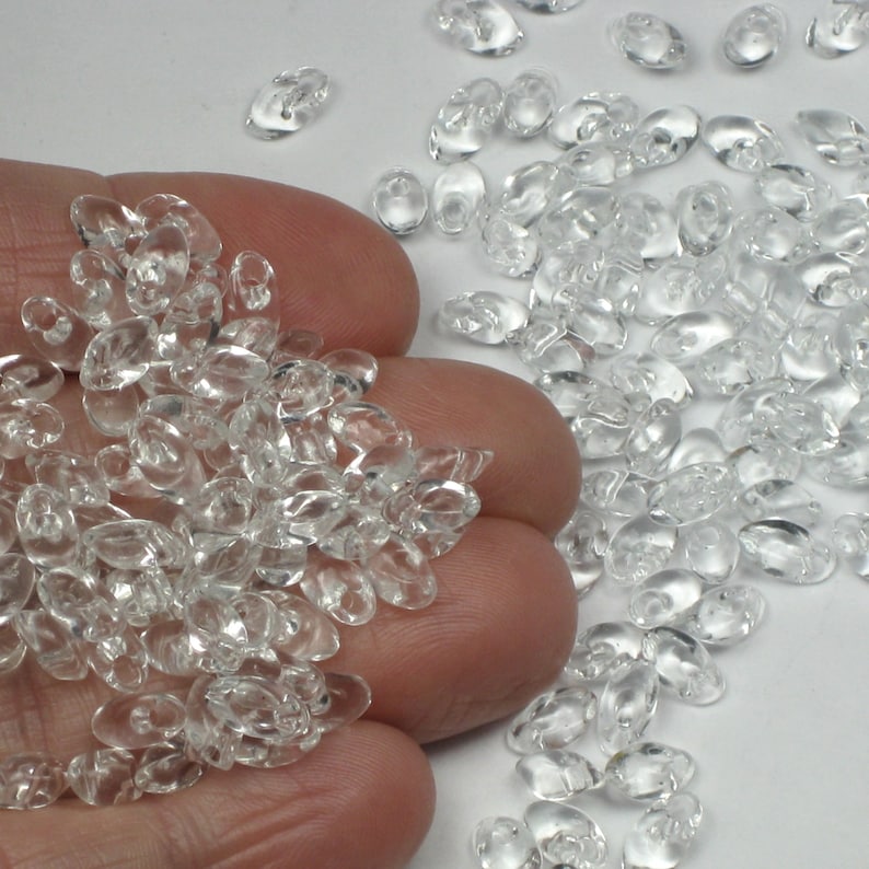20 gr.pack Transparent Crystal Long Magatama Beads # 131 |P23b-20 @160 Miyuki 4x7mm glass seed beads for Kumihimo jewelry weaving 20 gr