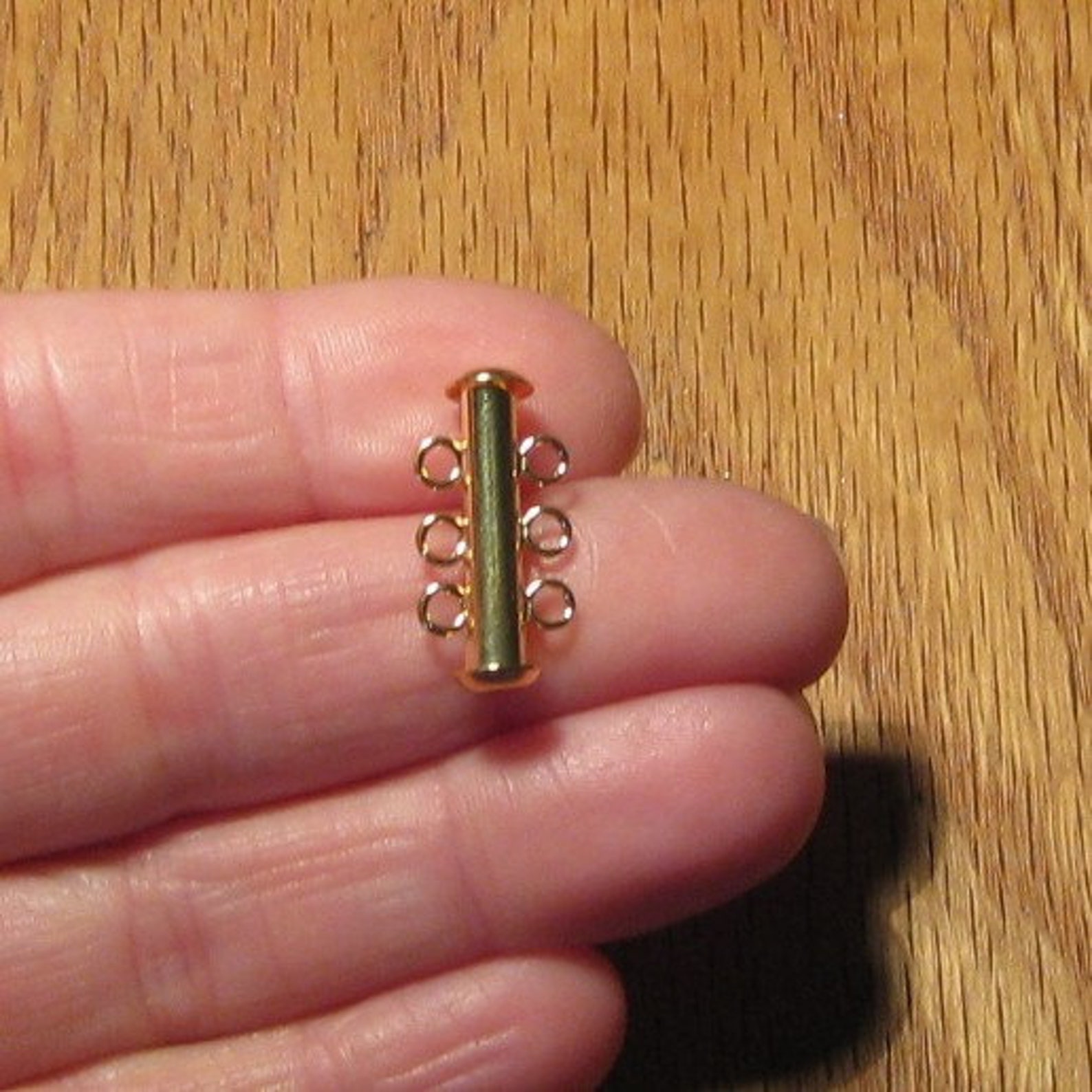 3 Strand Tube Clasps Silver Gold Copper Brass Black Etsy