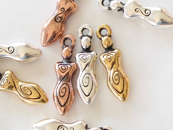 TIERRACAST PEWTER HAMSA HAND AND SPIRAL CAT PENDANTS