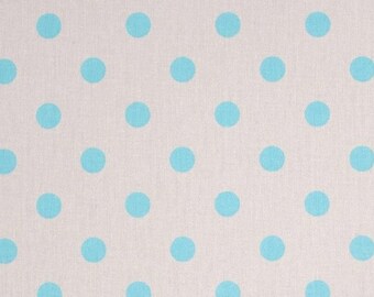 Blue Gray Polka Dot Valance, Premier Prints Harmony French Gray Twill, Choose Size