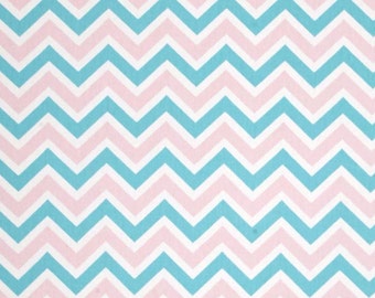 Valance Chevron Zig Zag , Pink Blue Zoom Zoom Zigzag, Premier Prints Harmony Blue Bella Pink Twill Valence , Choose Size