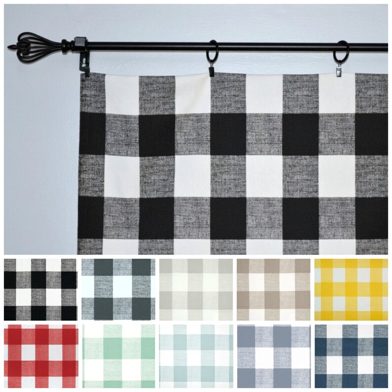 Buffalo Check Valance Buffalo Plaid Valance Premier Prints Etsy