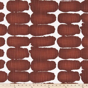 Rust Curtains Valance Pillow Cover Table Runner, Sierra Slub Canvas, Drapes Drapery Valence image 7
