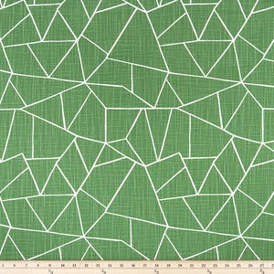 Curtains Green White Pair of Rod Pocket Panels Drapery Drapes Pine Slub Canvas Made to Order image 7