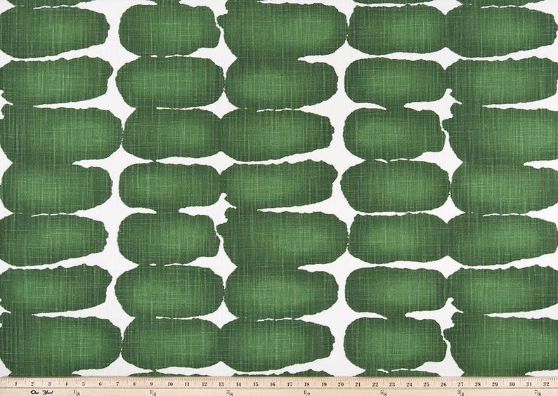 Curtains Green White Pair of Rod Pocket Panels Drapery Drapes Pine Slub Canvas Made to Order image 5