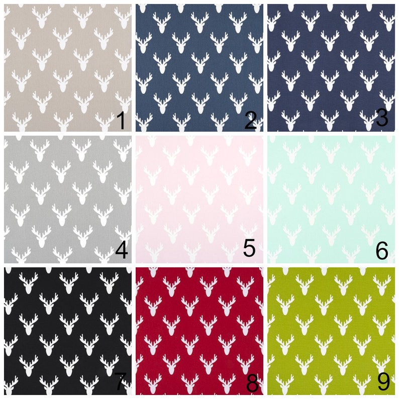Antlers Curtain Pair Of Rod Pocket Panels Premier Prints Etsy