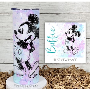 Tumbler Mickey Mouse 20oz Skinny Tumbler - Disney Character Waterbottle Stainless Steel Water Bottle Mortimore Mouse Cup Mug