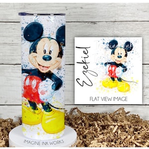 Tumbler Mickey Mouse 20oz Skinny Tumbler - Disney Character Waterbottle Stainless Steel Water Bottle Mortimore Mouse Cup Mug