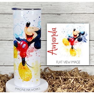 Tumbler Mickey Mouse 20oz Skinny Tumbler - Disney Character Waterbottle Stainless Steel Water Bottle Mortimore Mouse Cup Mug