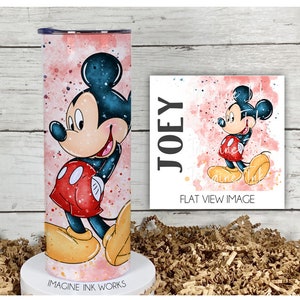 Tumbler Mickey Mouse 20oz Skinny Tumbler - Disney Character Waterbottle Stainless Steel Water Bottle Mortimore Mouse Cup Mug