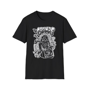 The Cramps Punk Psychobilly T-Shirt, Buzz Human Fly Design image 2