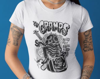 ヴィンテージプリントロックスウェットシャツ - 「The Cramps - What