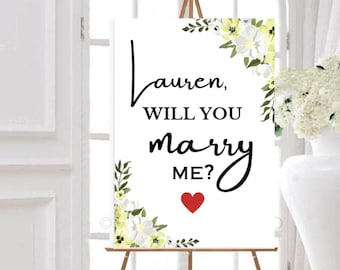 Will You Marry Me Sign, Proposal Photo Prop (Digital Download)