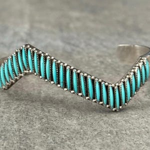 Hugh Bowekaty Vintage Native American Zuni Sleeping Beauty Turquoise Sterling Silver Earrings Hugh Bowekaty Vintage Native American Zuni Sleeping Beauty Turquoise Sterling Silver Earrings