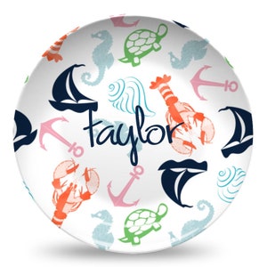 Microwave Safe Dinnerware Plate-Seashore