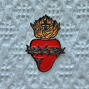 Sacred Heart Soft Enamel Pin