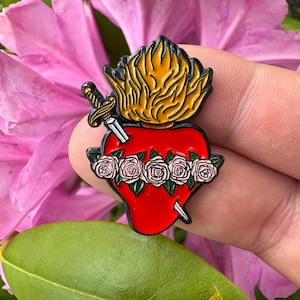 Immaculate Heart of Mary Soft Enamel Pin