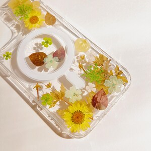 MagSafe Handmade real pressed blue & pink flower clear floral Phone case iPhone 18 17 16 E 15 14 Plus Pro Max 13 Flowers Samsung S 26 25 24 image 20