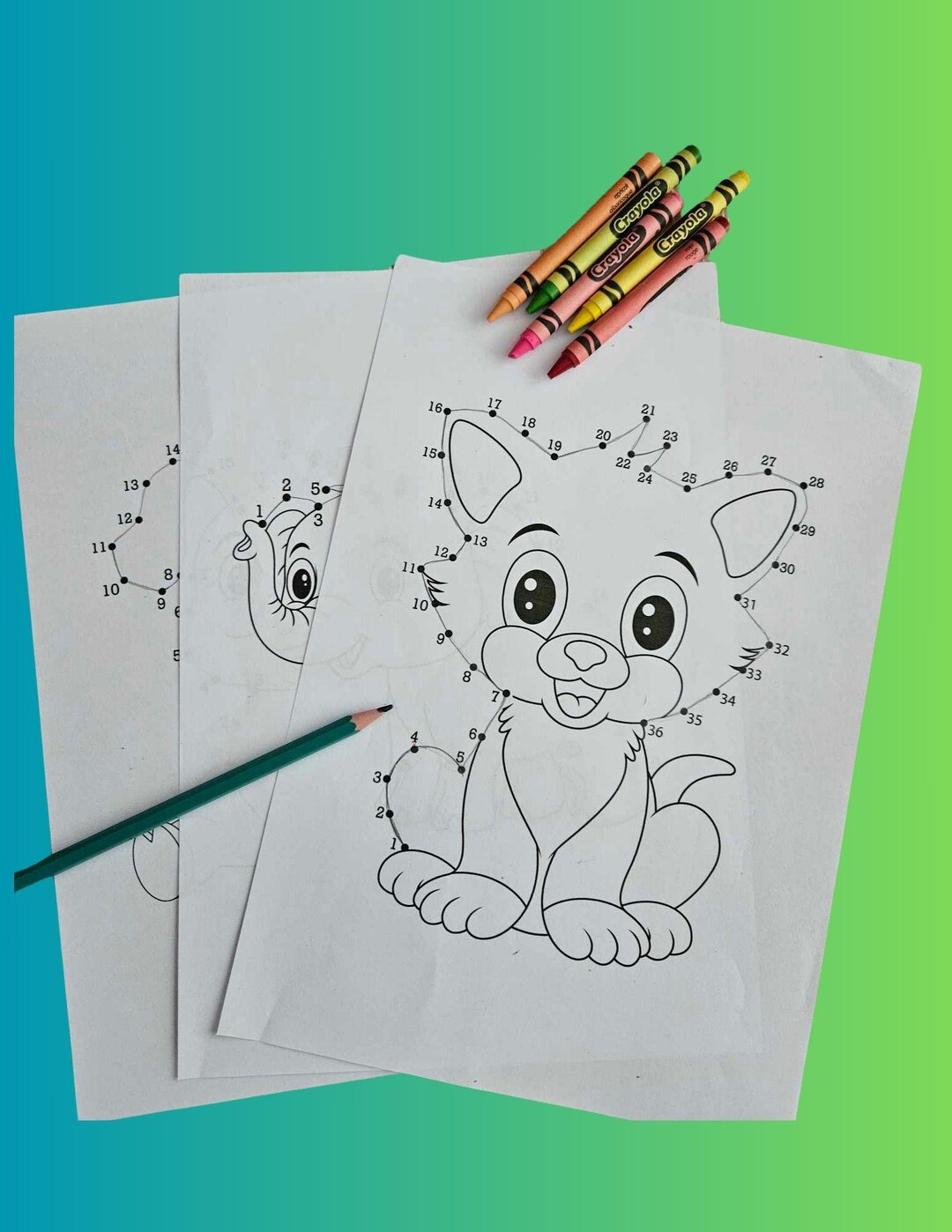Dot to Dot Animals for Kids – Fun & Easy Connect the Dots Activity Book ...