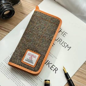 3-Pen Pouch｜ Wool & Leather Pencil Pouch | Genuine Leather Pen Case | Unique Multi-Layer Design | Simple, Unisex Pen Bag
