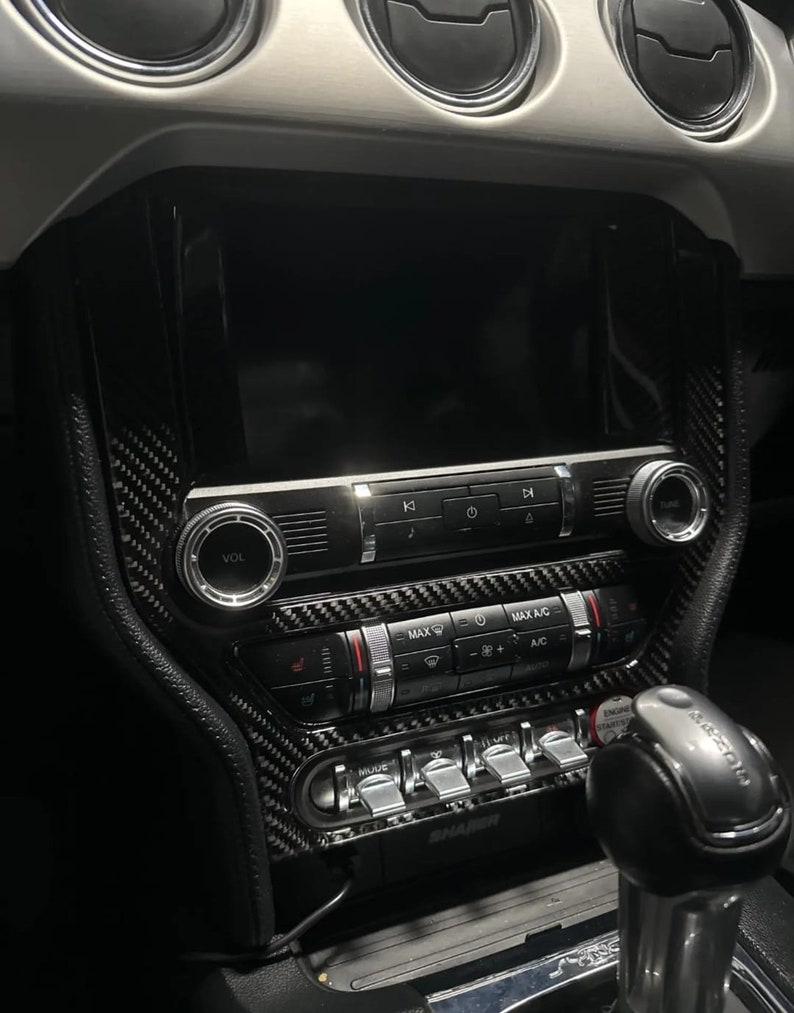 Carbon Fiber Türgriff Abdeckung Für Ford Mustang GT 2015-2021 - Innenraum Dekoration