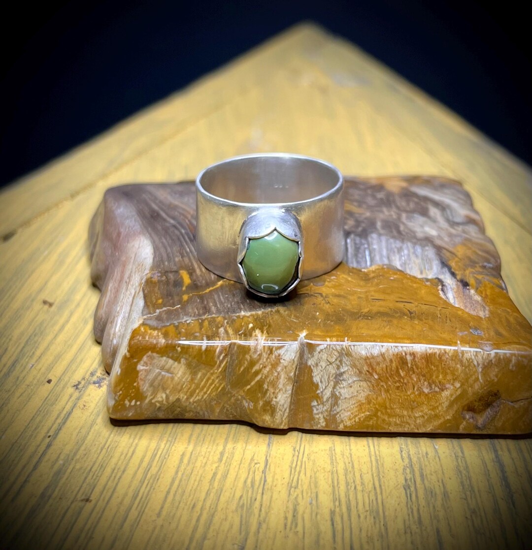 •CAIRN• hubei turquoise + silver ring (size 8)