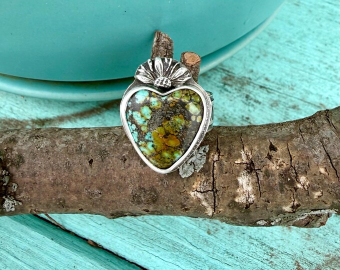 Sterling Silver and Turquoise Ring Size 6 - Etsy