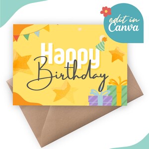 Cartão de aniversário divertido