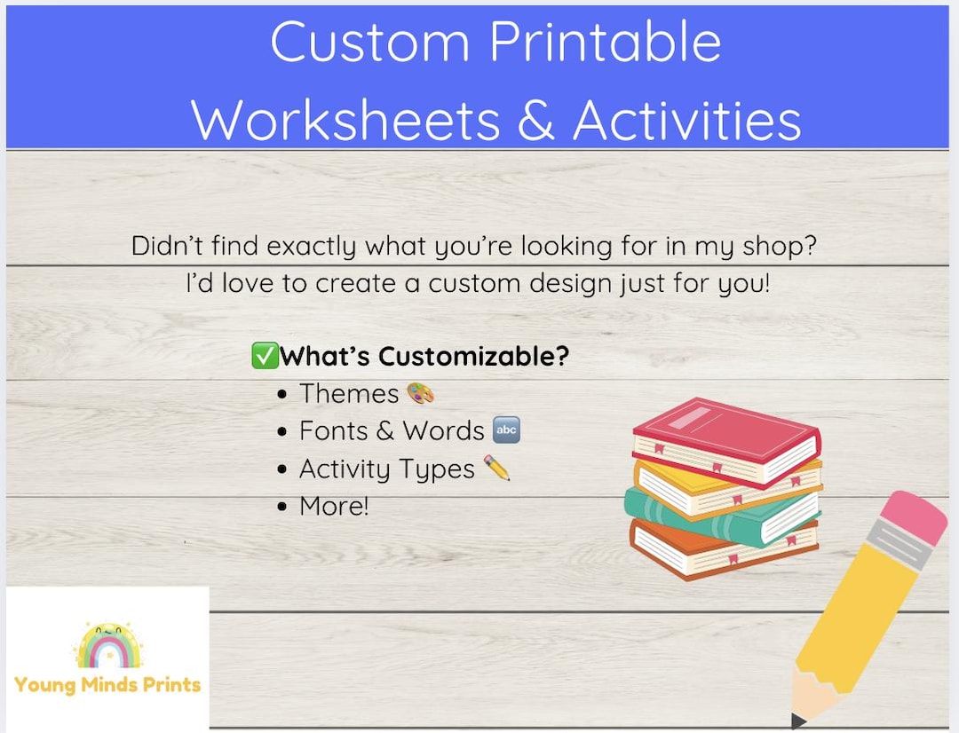 Custom Printable Worksheets & Activities – Personalized Learning for ...
