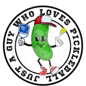 Cool Pickle Ball Digital PNG File | Funny Dill Design for Pickle Lovers | Instant Download Graphic DIY & Scrapbook