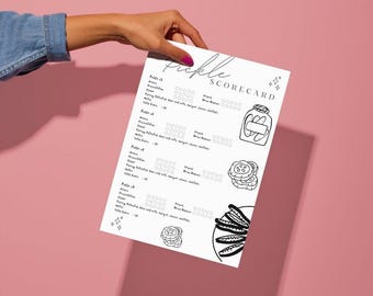 Pickle Scorecard Printable | Bachelorette Party Game Night | Pickles Rating & Fun Activity for Celebrations