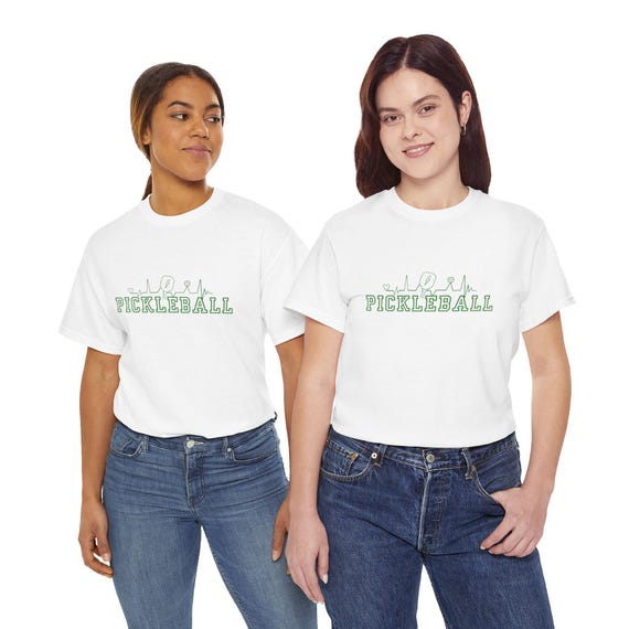Pickleball Player Heartbeat Pulse T-Shirt - Unisex Gift For Women & Men, Fans, Casual Tee - View #9