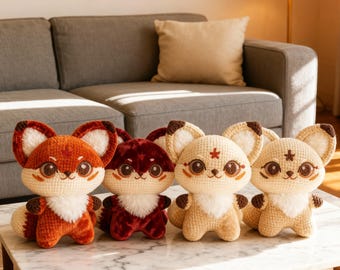Fuchs Häkelanleitung: Amigurumi Plüschtier (PDF Häkelanleitung)