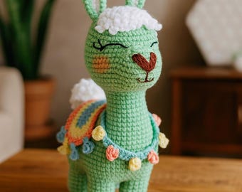 Crochet Llama Amigurumi Pattern: Beginner-Friendly Plush Toy (PDF)