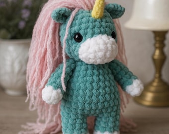 Häkelanleitung für Einhorn Plüschtiere - Amigurumi Häkelanleitung, anfängerfreundlich (PDF-Häkelanleitung)