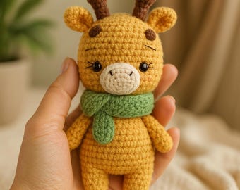 Crochet Giraffe Amigurumi Pattern | Easy Plush Toy (PDF Pattern)