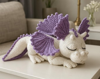 Crochet Dragon Amigurumi PDF Pattern: Beginner-Friendly Plush Toy