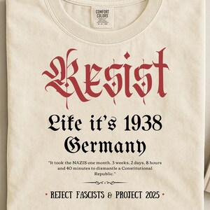 Resist 1938 Germania - Arte di protesta politica (download digitale PNG)